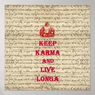 Lustiger Buddha-Spruch Poster