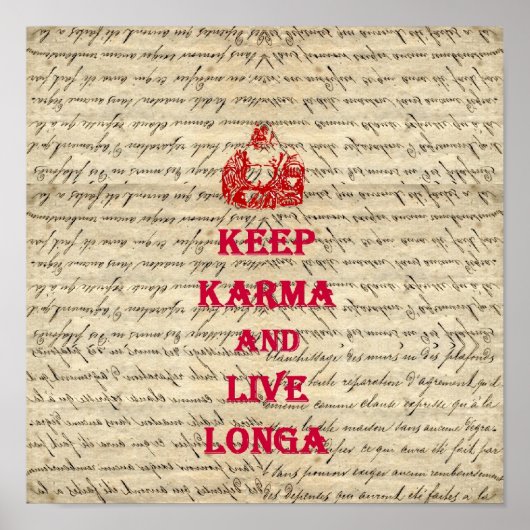 Lustiger Buddha-Spruch Poster (Vorne)