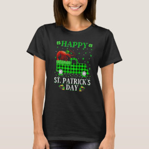Lustiger Büffel-Karo-grüner-LKW-Garnele-Fisch-St.- T-Shirt