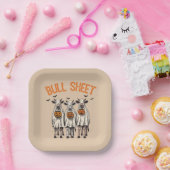 Lustiger Bull Sheet Vintage Halloween Pappteller (Party)