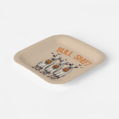 Lustiger Bull Sheet Vintage Halloween Pappteller (Gewinkelt)