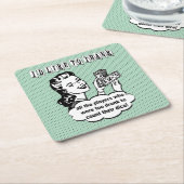 Lustiger Bunco Untersetzer - ich möchte danken (angewinkelt)