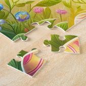 Lustiger Bunny Dino Ostern Puzzle (Seite)