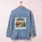 Lustiger Burger gegen Avocado Jeansjacke (Hangar)