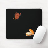 Lustiger Burger springt in Brötchen Patty BBQ Hoch Mousepad (Mit Mouse)