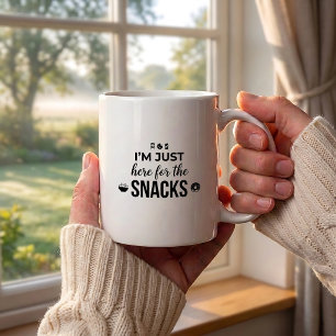 Lustiger Büro-Humor-Snacks-Hier-Tasse Kaffeetasse