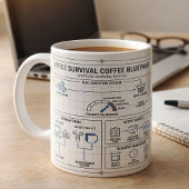 Lustiger Büro-Kaffeeblauplan Frist-Panik-Messgerät Kaffeetasse