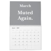 Lustiger Büro-Remote-Arbeits-Humor 2026 Kalender (Mär 2027)