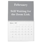 Lustiger Büro-Remote-Arbeits-Humor 2026 Kalender (Feb 2027)