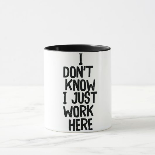 Lustiger Büro-Spruch Tasse (Zentrum)