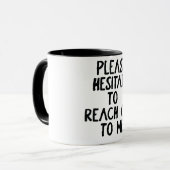 Lustiger Büro-Spruch Tasse (Vorderseite Links)