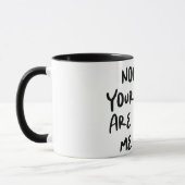Lustiger Büro-Zitat/Spruch Tasse (Links)