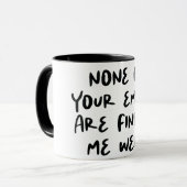 Lustiger Büro-Zitat/Spruch Tasse (Vorderseite Links)