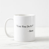 Lustiger Bürochef Kaffeetasse (Links)