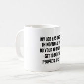 lustiger Bürohumor Kaffeetasse (Vorderseite Links)
