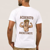 Lustiger Burrito-Gym-Design T-Shirt (Rückseite)