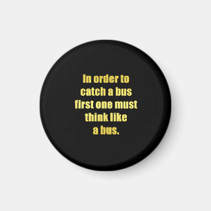 Lustiger Bus-Witz Magnet