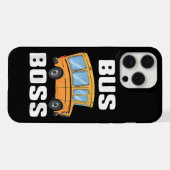 Lustiger Buschef Schulbusfahrer iPhone Hülle (Rückseite (Horizontal))