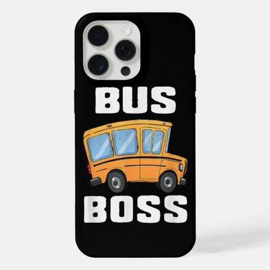 Lustiger Buschef Schulbusfahrer iPhone Hülle (Rückseite)