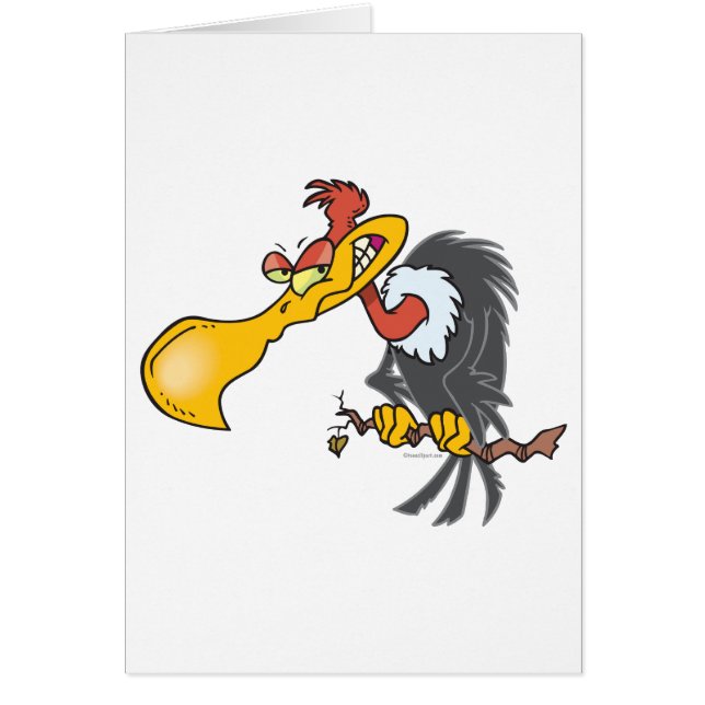 lustiger Bussard-Cartoon (Vorne)