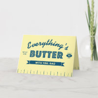 Lustiger Butter-Stick Grad AA Papa Vatertagskarte