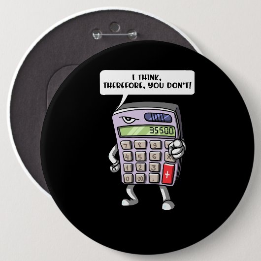 Lustiger Button (Vorne & Hinten)