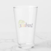 Lustiger Camou-Flawless-Chamäleon-Wortwitz Glas (Rückseite)
