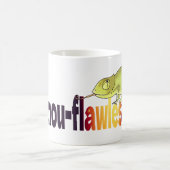 Lustiger Camou-Flawless-Chamäleon-Wortwitz Kaffeetasse (Mittel)