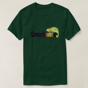 Lustiger Camou-Flawless-Chamäleon-Wortwitz T-Shirt