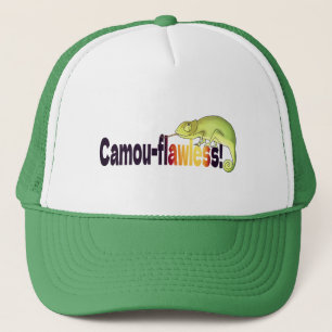 Lustiger Camou-Flawless-Chamäleon-Wortwitz Truckerkappe