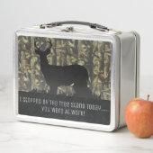 Lustiger Camouflage-Rotwild-Jagd-DollarLunchbox Metall Lunch Box (Beispiel)