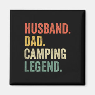 Lustiger Camper Ehemann Vater Camping-Legende Vint Magnet