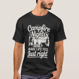 Lustiger Camper Humor Camping Lagerfeuer für Männe T-Shirt