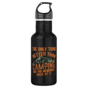 Lustiger Camper-Slogan Sommer-Camping-Zitate Edelstahlflasche