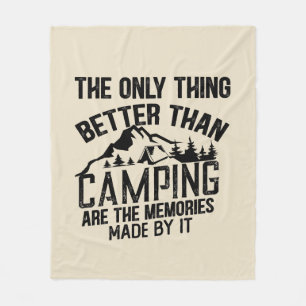 Lustiger Camper-Slogan Sommer-Camping-Zitate Fleecedecke