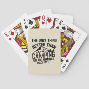 Lustiger Camper-Slogan Sommer-Camping-Zitate Spielkarten