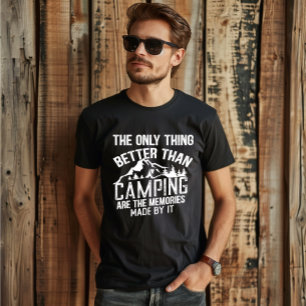 Lustiger Camper-Slogan Sommer-Camping-Zitate T-Shirt