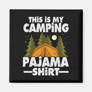 Lustiger Camper wandert Outdoor-Natur, das ist Cam Magnet