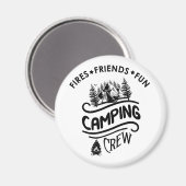 Lustiger Camping-Crew-Slogan Camper-Freunde Magnet (Vorderseite/Rückseite)