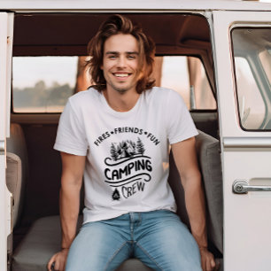 Lustiger Camping-Crew-Slogan Camper-Freunde T-Shirt