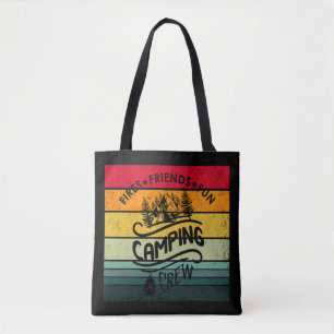 Lustiger Camping-Crew-Slogan, lustige Camper-Freun Tasche