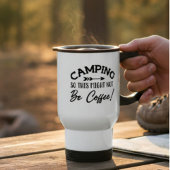 Lustiger Camping-Humor Reisebecher