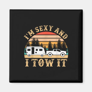 Lustiger Camping Rv Ich Bin Y Und Ich Ziehe Es Rv Magnet