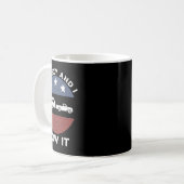 Lustiger Camping-Wohnmobil-Anhänger Kaffeetasse (Vorderseite Links)