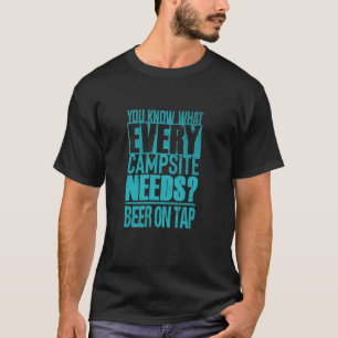 Lustiger Campingliebhaber u2013 Biertrinker Sarkas T-Shirt