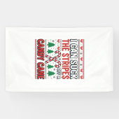 Lustiger Candy Cane Weihnachtspullover Banner (Horizontal)