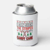 Lustiger Candy Cane Weihnachtspullover Dosenkühler (Kanne Vorderseite)