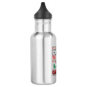 Lustiger Candy Cane Weihnachtspullover Edelstahlflasche (Links)