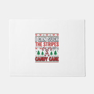 Lustiger Candy Cane Weihnachtspullover Fußmatte