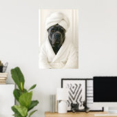 Lustiger Cane Corso Badezimmerdruck, Cane Corso In Poster (Heimbüro)